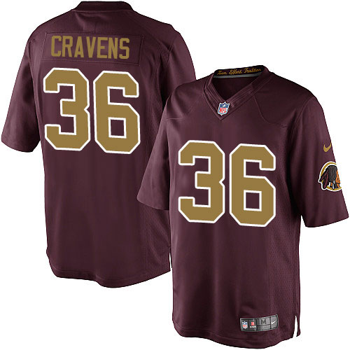 Youth Elite Su'a Cravens Nike Jersey Burgundy Red Alternate - #36 80th Anniversary NFL Washington Redskins